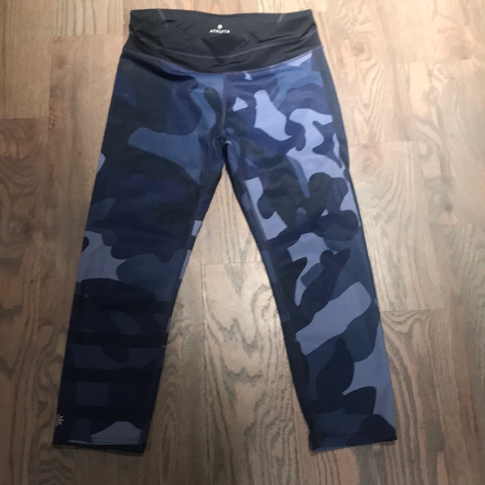 Athleta blue camo leggings